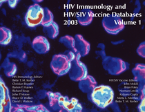 HIV Immunology and HIV/SIV Vaccine Databases 2003 Cover