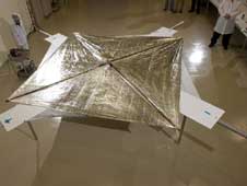 Fully deployed, the NanoSailS sail area measures 107 square feet.