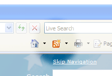 Internet Explorer 7 RSS Icon
