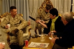 Interviewing in Iraq - Click for high resolution Photo