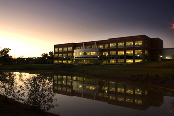 MC-212 Office Building at sunset