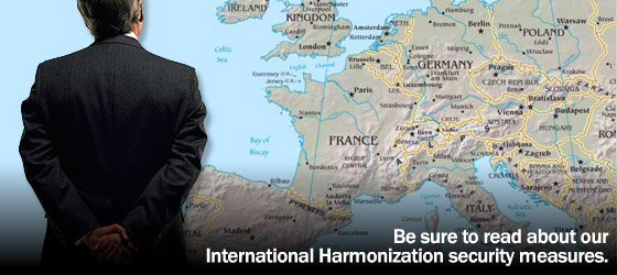 Read about our International Harmonization security measures.
