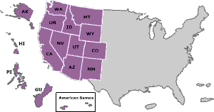 Western Area Office Map