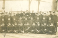 A photo of the officers of the Bering Sea Patrol, 1908