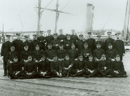A photo of the officers of the Bering Sea Patrol, 1908
