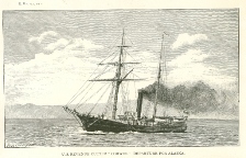 An engraving of the Cutter Corwin
