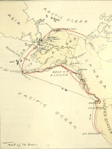 Chart of the Bear's 1900 Arctic cruise