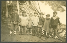 A photo of native Alaskan children