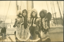 A photo of a native family