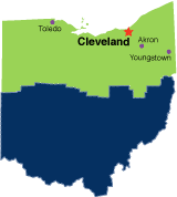 Map of Ohio