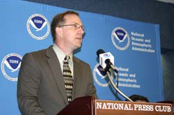 Gerry Bell, Ph.D., NOAA's lead seasonal hurricane forecaster.