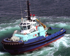 image of a tug boat