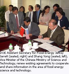 DOE Assistant Secretary Jarrett and Chinese Vice Minister Shang Yong