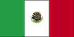 Flag of Mexico is three equal vertical bands of green on hoist side, white, and red; the coat of arms - an eagle perched on a cactus with a snake in its beak - is centered in the white band.