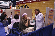 Photo of the Mobile Spirometry Unit (MSU) in action