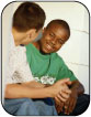 Image of two boys talking