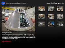 Orion Pad Abort flight test article mock-up image gallery