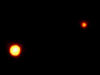 Hubble image of Pluto and Charon.