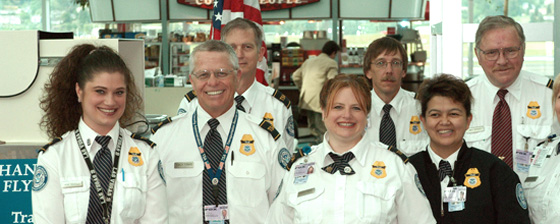 Group of Security Officers at airport