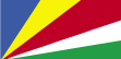 Flag of Seychelles is five oblique bands of blue (hoist side), yellow, red, white, and green (bottom) radiating from the bottom of the hoist side.