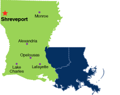 Map of Louisiana