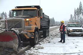 Photo: Road crews in snow