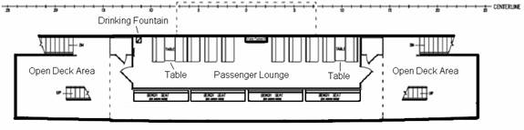 Figure 2 shows a plan view of the second deck which is described in more detail in the text above.
