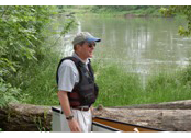 Governor Kulongoski looks at Willamette River