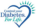 graphic image of Control your Diabetes. For Life. logo