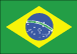 The Brazilian flag is green with a large, yellow diamond in the center bearing a blue celestial globe with a white equatorial band reading Ordem E Progresso, and 27 white, 5-pointed stars.