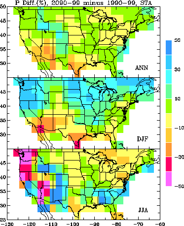 Precipitation % Difference (Stabilization) 2095