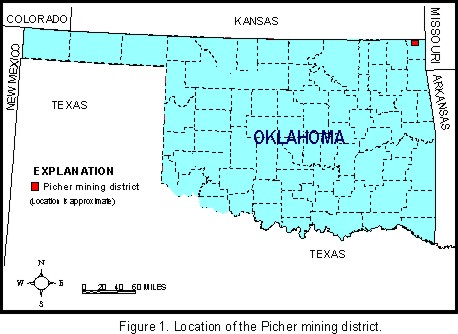 Location of the Pitcher mining District