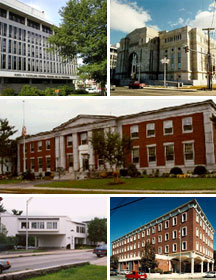 Collage of Federal Buildings in New Hampshire.