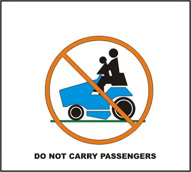 Do not carry passengers