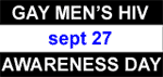 National Gay Men's HIV Awareness Day