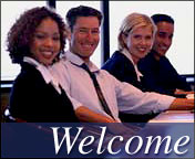photo of smiling people,welcome banner GSA NCR