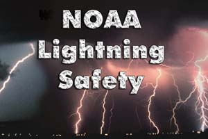 NOAA image of lightning collage.