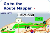 Go to the Route Mapper.  Image of a close-up map with a green route identified.