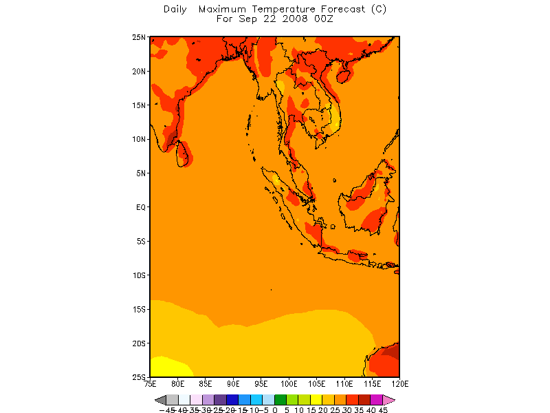 day 5 maximum temperature forecast