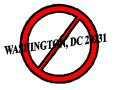 Do not mail to Washington DC 20031 symbol.