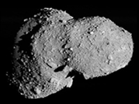 Image of asteroid Itokawa from Hayabusa spacecraft. (credit: JAXA)