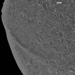 Equatorial ridge on Saturn's moon Iapetus.