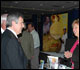 Agriculture Secretary Mike Johanns visits the FSIS exhibit booth. 