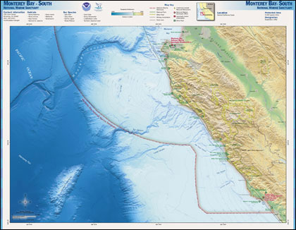 Monterey Bay South map