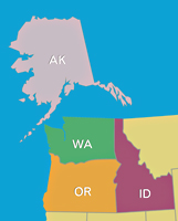 Map of GSA's Region 10