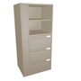 Opus Open Bookshelf Left-Hand Door Kiosk