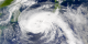 Typhoon Pabuk over the southern part of Japan, August 21, 2001.