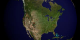 This animation shows fires detected over North America from 8-21-2001 through 8-20-2002.