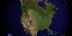 This animation shows fires detected over North America from 8-21-2001 through 8-20-2002 with a clock inset.