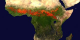 This animation shows fire activity in Africa during 2002.